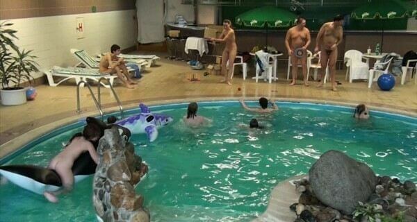 Indoor Dolphin Ride Full HD video - Nudity as an expression of natural beauty