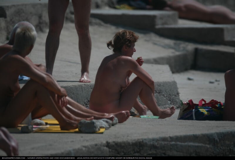 Nudist Rocky Family Angle gallery - Nudism and naturism value harmony and balance