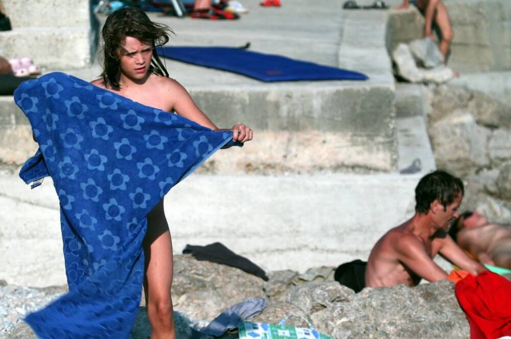 Nudist Rocky Family Angle - Nudity in nudism is a form of honesty with oneself