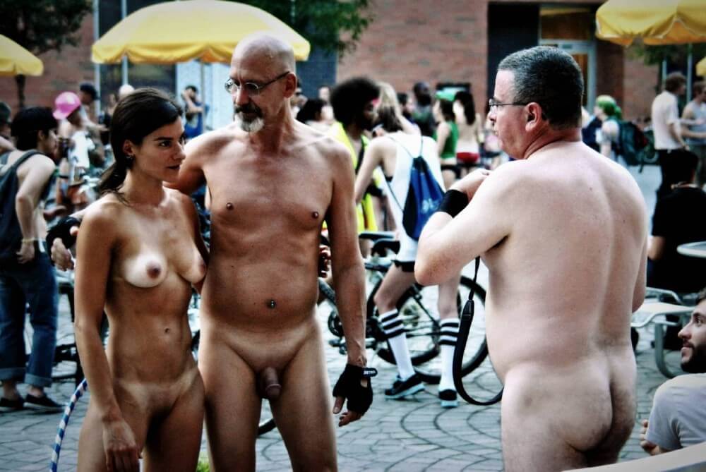 World Naked Bike Ride [WNBR] UK 2011 gallery - Nature fills naturists and nudists with energy and inspiration