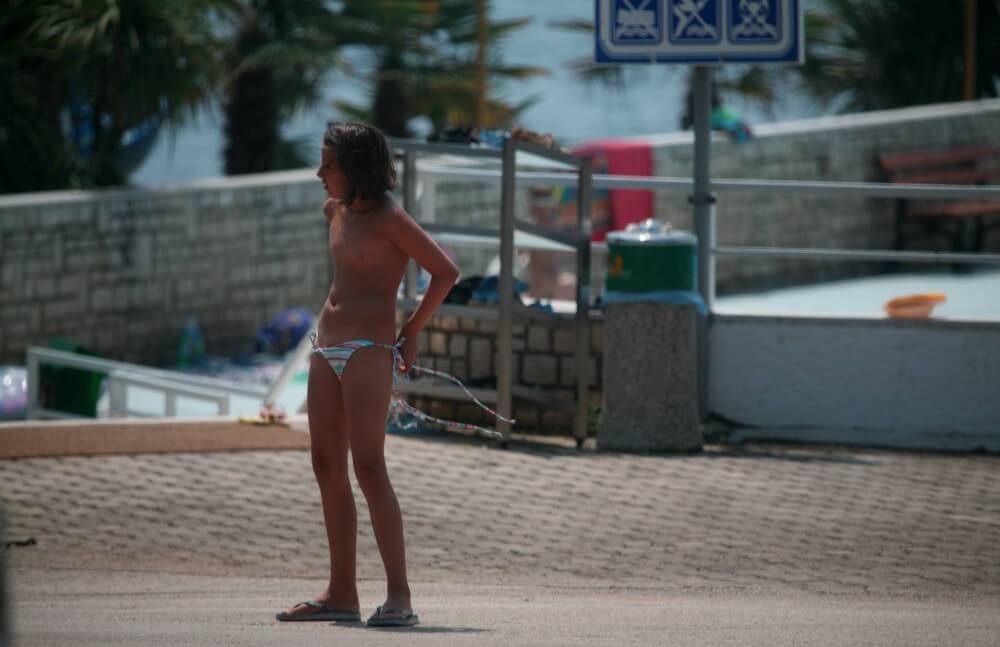 Naturist Pool Walkaround pics - Naturism teaches us to accept ourselves and others without judgment
