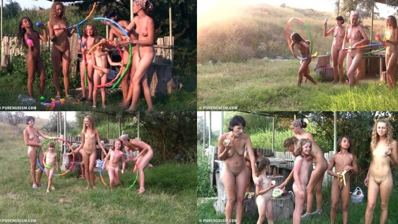 Countryside lounging 2 Full HD video - Completely naked people on planet Earth