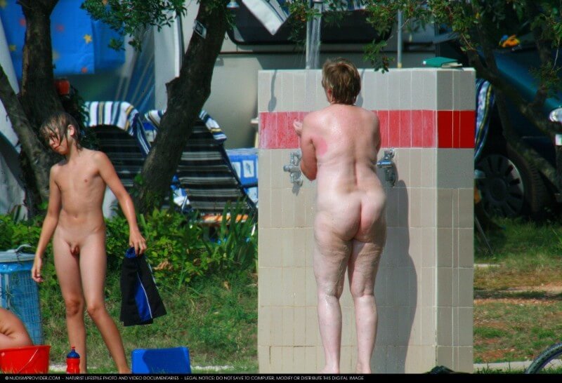 Covered in Towel Nudists-Boardwalk Biking - Benefits of naturist recreation and harmony with nature