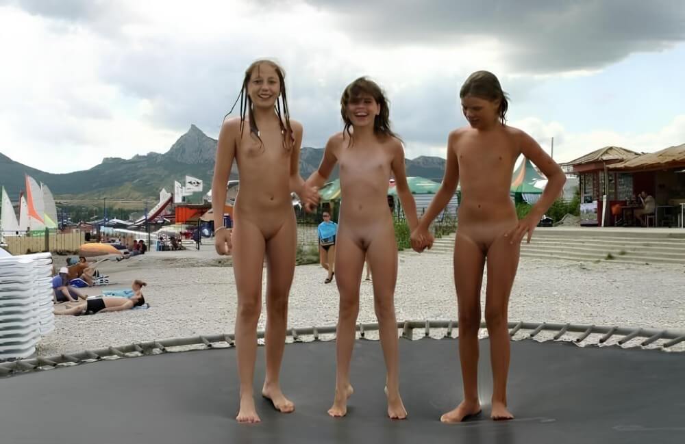 Trampoline pics - Physical freedom is important to many nudists