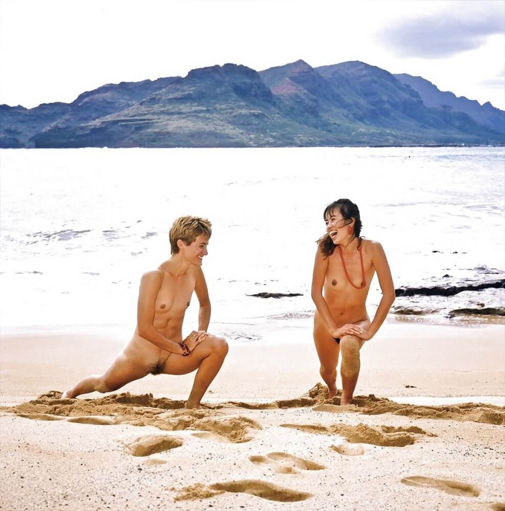 Retro naturism photos - Nature provides strength and energy
