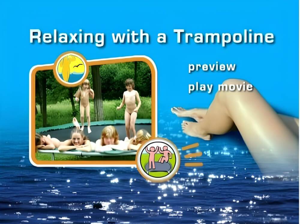 Naturist Freedom: Relaxing with a trampoline DVD - People in a State of Complete Nudity