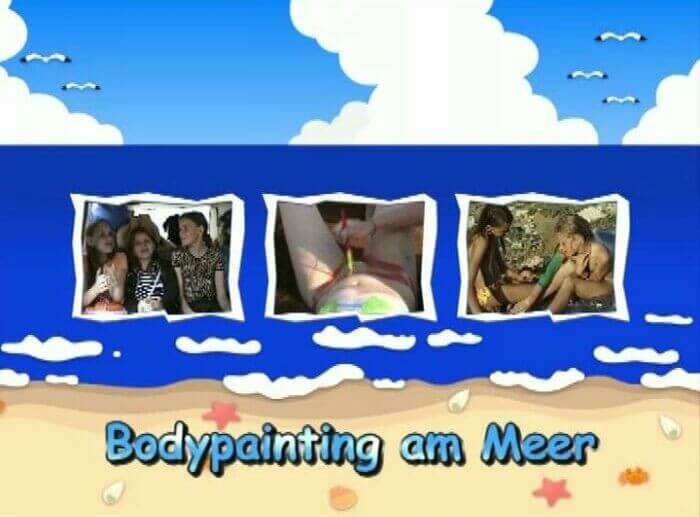 Naturistin: Bodypainting am Meer - Values trust and friendliness among naked people
